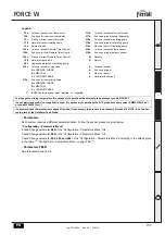 Preview for 33 page of Ferroli FORCE W Instructions For Use, Installation And Maintenance