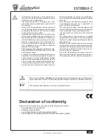 Preview for 2 page of Ferroli Lamborghini EXTREMA 30 C Instructions For Use, Installation And Maintenence