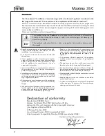 Preview for 2 page of Ferroli MAXIMA 35 C Instructions For Use, Installation And Maintenance