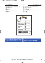 Preview for 5 page of Ferroli MERCURY ST E Series Instructions For Installation, Use And Maintenance Manual