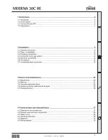 Preview for 3 page of Ferroli MODENA 38C HE Instructions For Use, Installation & Maintenance