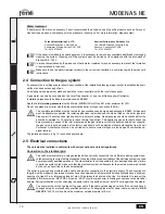 Preview for 10 page of Ferroli MODENA S HE Instructions For Use, Installation And Maintenance