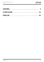 Preview for 3 page of Ferroli Napoli 1000 Instructions For Use & Instalation