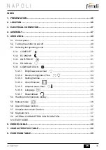 Preview for 45 page of Ferroli Napoli 1000 Instructions For Use & Instalation