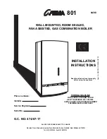 Ferroli optima 801 Installation Instructions Manual preview