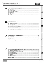 Предварительный просмотр 3 страницы Ferroli OPTIMAX HE 25 S Instructions For Use, Installation And Maintenance