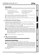 Preview for 13 page of Ferroli OPTIMAX HE 25 S Instructions For Use, Installation And Maintenance