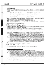 Preview for 16 page of Ferroli OPTIMAX HE 31 C Instructions For Installation, Use And Maintenance Manual