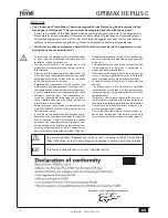 Preview for 2 page of Ferroli Optimax HE PLUS C Instructions For Installation, Use And Maintenance Manual