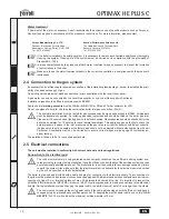 Preview for 12 page of Ferroli Optimax HE PLUS C Instructions For Installation, Use And Maintenance Manual