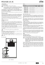 Preview for 29 page of Ferroli PEGASUS 119 LN 2S Instructions For Use, Installation And Maintenance