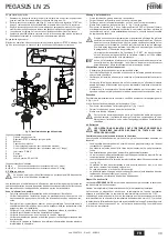 Preview for 39 page of Ferroli PEGASUS 119 LN 2S Instructions For Use, Installation And Maintenance