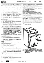 Preview for 14 page of Ferroli PEGASUS 23 T Instructions For Use, Installation And Maintenance