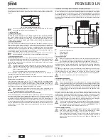 Предварительный просмотр 30 страницы Ferroli PEGASUS D LN Instructions For Use, Installation And Maintenance