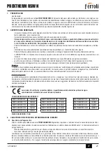 Предварительный просмотр 21 страницы Ferroli PREXTHERM RSW 720N-1060N Instruction For Use, Installation And Assembly