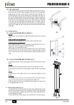 Предварительный просмотр 44 страницы Ferroli PREXTHERM RSW 720N-1060N Instruction For Use, Installation And Assembly