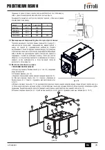 Предварительный просмотр 79 страницы Ferroli PREXTHERM RSW 720N-1060N Instruction For Use, Installation And Assembly