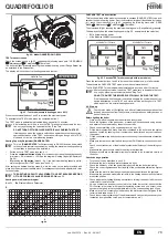 Preview for 79 page of Ferroli QUADRIFOGLIO B 125 Instructions For Use, Installation And Maintenance