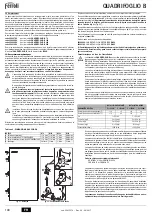 Preview for 100 page of Ferroli QUADRIFOGLIO B 125 Instructions For Use, Installation And Maintenance