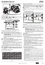 Preview for 109 page of Ferroli QUADRIFOGLIO B 125 Instructions For Use, Installation And Maintenance