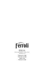 Preview for 124 page of Ferroli QUADRIFOGLIO B 125 Instructions For Use, Installation And Maintenance