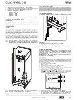 Preview for 16 page of Ferroli QUADRIFOGLIO B Instructions For Use, Installation And Maintenance