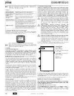 Предварительный просмотр 82 страницы Ferroli quadrifoglio Instructions For Use, Installation And Maintenance