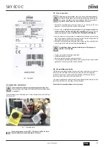 Preview for 37 page of Ferroli SKY ECO C Instructions For Use, Installation And Maintenance