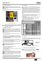 Предварительный просмотр 5 страницы Ferroli SKY ECO F 11 Instructions For Use, Installation And Maintenance