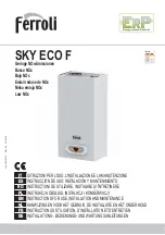 Preview for 1 page of Ferroli SKY ECO F Instructions For Use, Installation And Maintenance