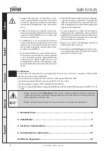 Preview for 2 page of Ferroli SUN G10 Operating, Installation And Maintenance Instructions