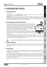 Preview for 3 page of Ferroli SUN G10 Operating, Installation And Maintenance Instructions