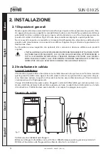 Preview for 4 page of Ferroli SUN G10 Operating, Installation And Maintenance Instructions