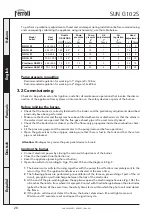 Preview for 28 page of Ferroli SUN G10 Operating, Installation And Maintenance Instructions