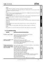 Preview for 31 page of Ferroli SUN G10 Operating, Installation And Maintenance Instructions