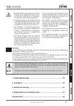 Preview for 53 page of Ferroli SUN G10 Operating, Installation And Maintenance Instructions