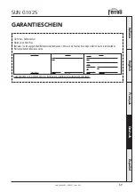 Preview for 69 page of Ferroli SUN G10 Operating, Installation And Maintenance Instructions