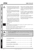 Preview for 70 page of Ferroli SUN G10 Operating, Installation And Maintenance Instructions