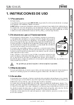 Preview for 71 page of Ferroli SUN G10 Operating, Installation And Maintenance Instructions