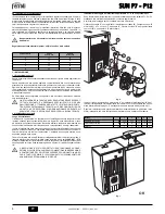 Preview for 4 page of Ferroli SUN P12 Instructions For Use, Installation And Maintenance