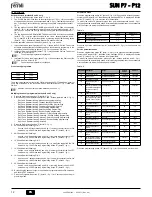 Preview for 12 page of Ferroli SUN P12 Instructions For Use, Installation And Maintenance