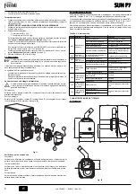 Preview for 6 page of Ferroli SUN P7 Instructions For Use, Installation And Maintenance