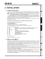 Предварительный просмотр 7 страницы Ferroli SYS 10-23 Installation, Maintenance And User Instructions