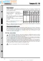 Preview for 10 page of Ferroli TEMPRA 12 Installation, Maintenance And User Instructions