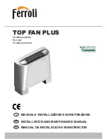 Preview for 1 page of Ferroli TOP FAN PLUS Installation And Maintenance Manual