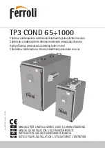 Ferroli TP3 COND 1250 Instructions For Installation, Use And Maintenance Manual preview