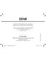 Preview for 44 page of Ferroli ZU0800009 Installation & User'S Instructions