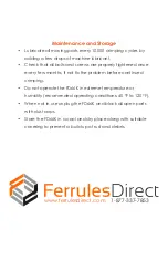 Preview for 4 page of Ferrules Direct FD66K Operating Instructions