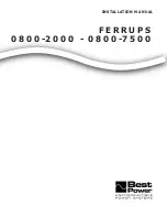 Ferrups 0800-2000 Installation Manual preview