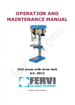 Fervi 0012 Original Instructions Manual preview